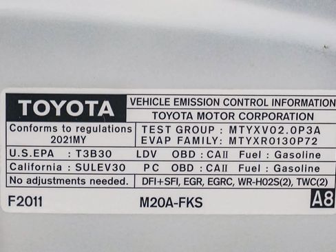 Certified 2021 Toyota Corolla XSE w/ Carpet Mat Package (TMS) image 30