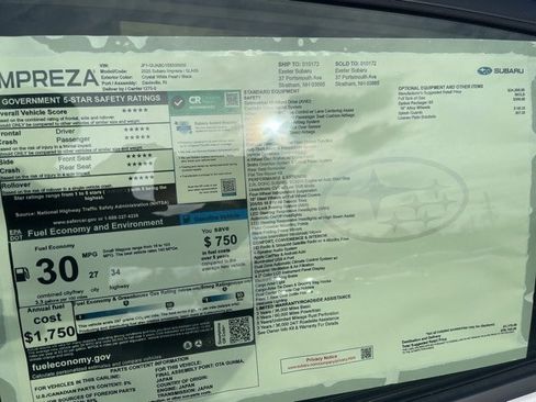 New 2025 Subaru Impreza 2.0i image 10