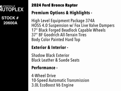 Used 2024 Ford Bronco Raptor image 2
