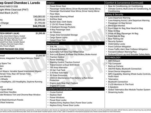 Used 2021 Jeep Grand Cherokee L Laredo w/ Luxury Tech Group I image 7