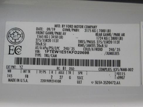 Used 2019 Ford F150 XLT w/ Equipment Group 302A Luxury image 55