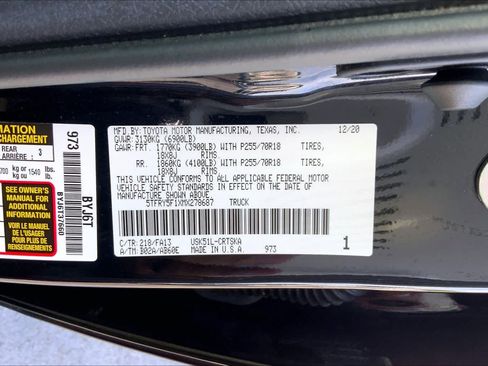 Used 2021 Toyota Tundra SR RWD image 31