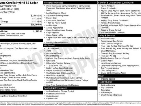 Used 2024 Toyota Corolla SE w/ SE Package image 28