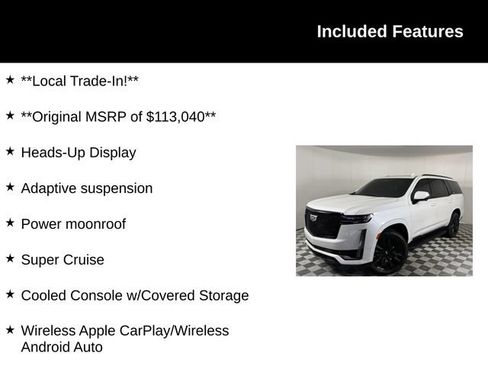 Used 2021 Cadillac Escalade Sport Platinum w/ Heavy-Duty Trailer Package AWD/4WD image 4