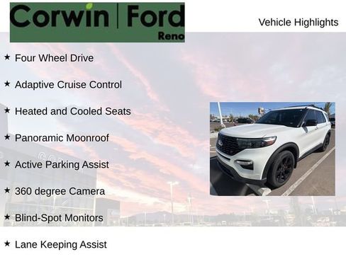 Used 2022 Ford Explorer ST w/ Equipment Group 401A image 7