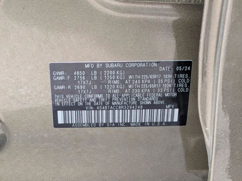 Certified 2024 Subaru Outback Premium AWD/4WD image 61