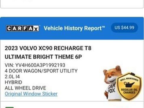 Used 2023 Volvo XC90 T8 Ultimate w/ Protection Package Premier image 4