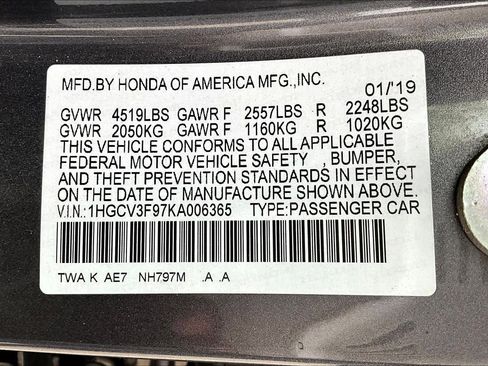 Used 2019 Honda Accord Touring image 36