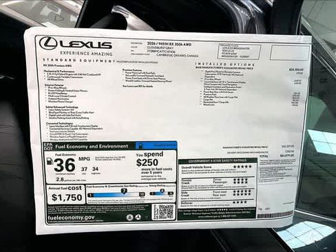 New 2026 Lexus RX 350h AWD/4WD image 14