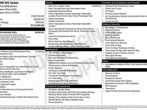 Used 2019 BMW M5 image 2