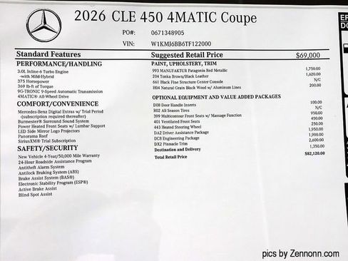 New 2026 Mercedes-Benz CLE 450 4MATIC Coupe image 26