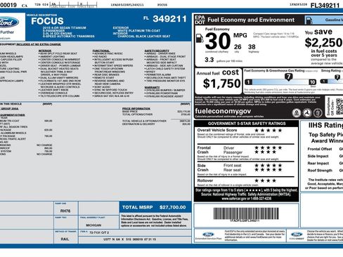 Used 2015 Ford Focus Titanium w/ Titanium Technology Package image 14