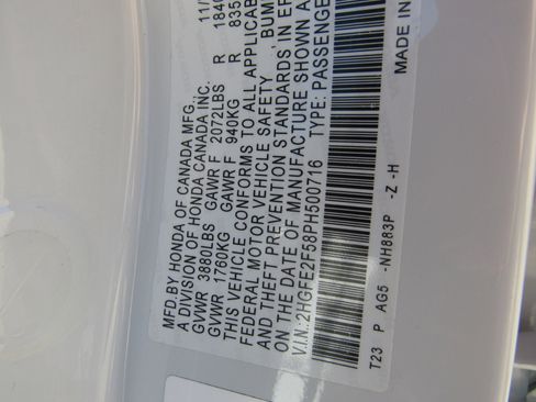 Certified 2023 Honda Civic Sport image 26