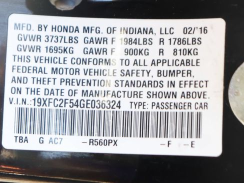 Used 2016 Honda Civic LX image 42