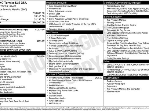 Certified 2020 GMC Terrain SLE w/ Driver Convenience Package AWD/4WD image 47
