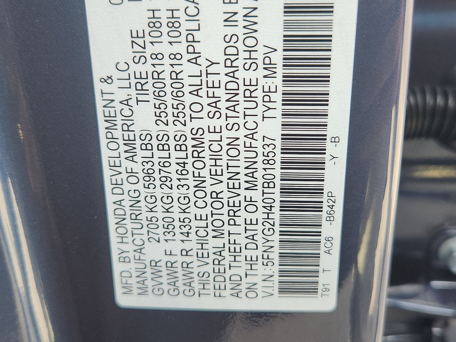 New 2026 Honda Pilot EX-L image 19