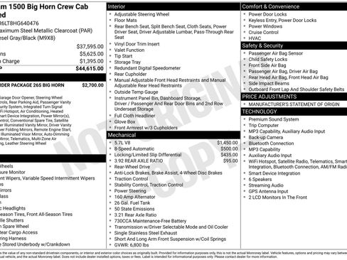 Used 2017 RAM 1500 Big Horn RWD image 44