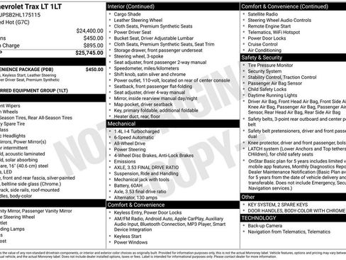 Used 2017 Chevrolet Trax LT w/ LT Convenience Package image 4