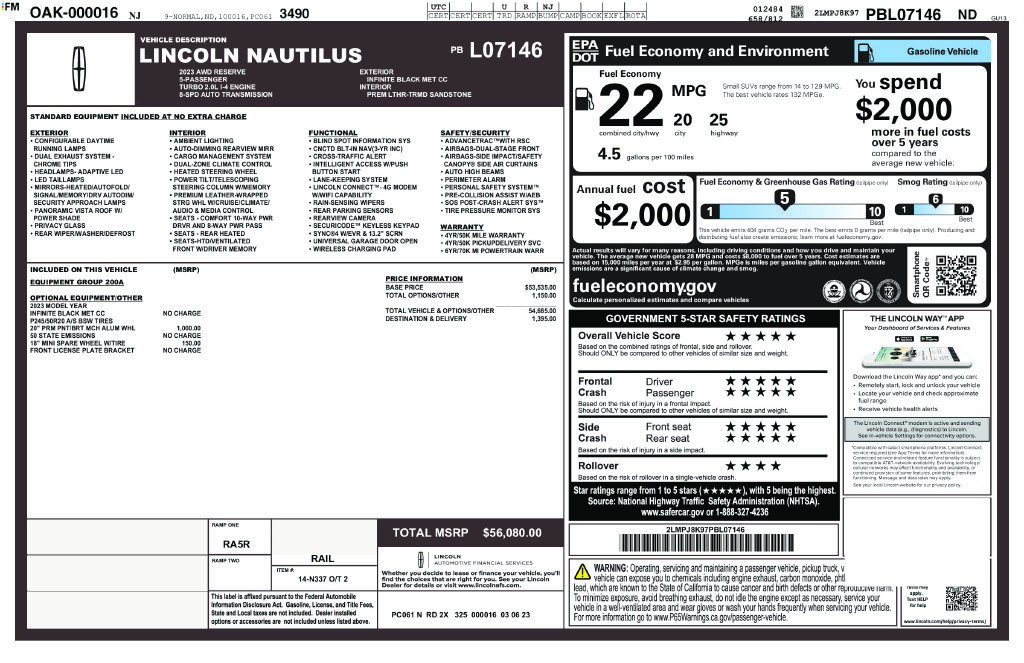 Certified 2023 Lincoln Nautilus Reserve AWD/4WD image 32
