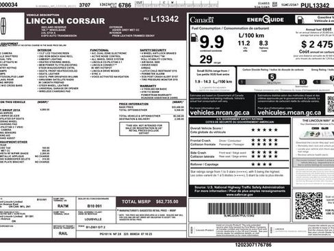 Used 2023 Lincoln Corsair Reserve w/ Equipment Group 201A image 3