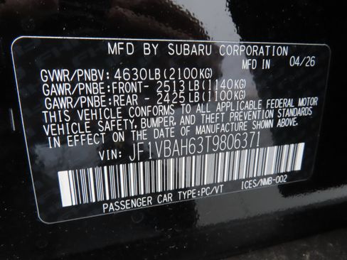 New 2026 Subaru WRX Premium AWD/4WD image 25