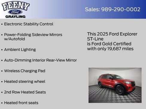 Used 2025 Ford Explorer ST-Line w/ Premium Package AWD/4WD image 24