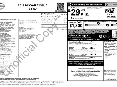 Used 2019 Nissan Rogue S FWD image 3