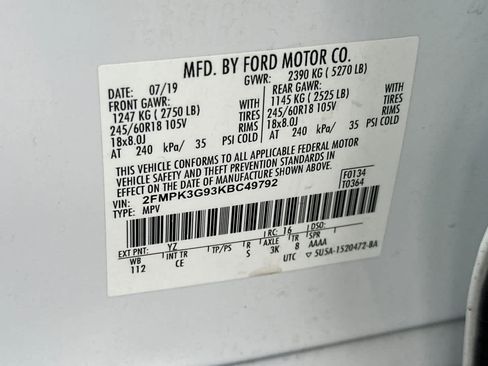 Used 2019 Ford Edge SE w/ Cargo Accessory Package FWD image 29