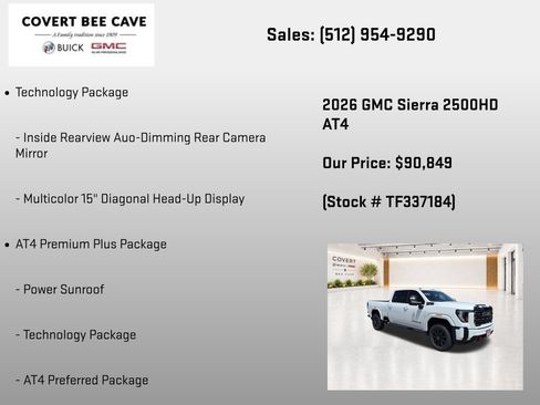 New 2026 GMC Sierra 2500 AT4 w/ AT4 Premium Plus Package AWD/4WD image 38