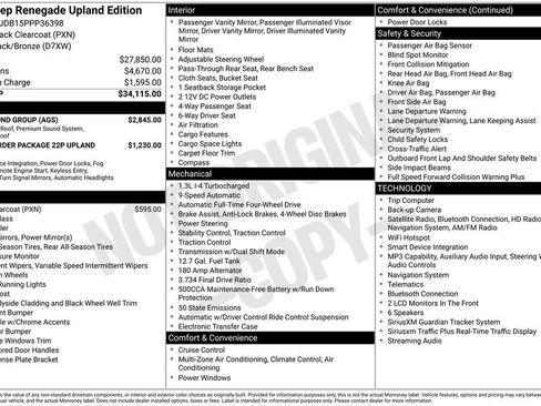 Used 2023 Jeep Renegade Latitude w/ Sun/Sound Group AWD/4WD image 33