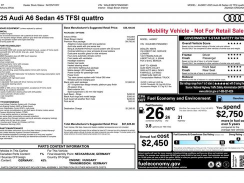 Certified 2025 Audi A6 Premium Plus image 4