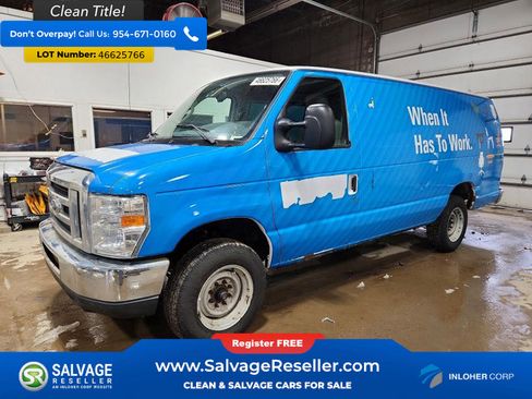 Used 2013 Ford E-150 and Econoline 150 Extended Cargo Van w/ Commercial Cargo Van Pkg image 1