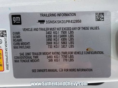 Used 2023 Chevrolet Tahoe Premier AWD/4WD image 58