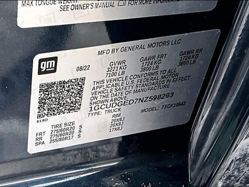 Used 2022 Chevrolet Silverado 1500 LTZ w/ LTZ Convenience Package II image 21