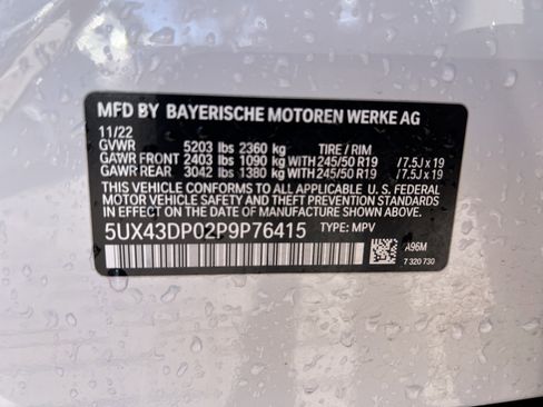 Certified 2023 BMW X3 sDrive30i w/ Convenience Package image 35