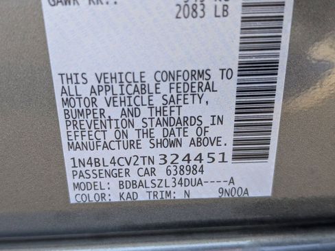 New 2026 Nissan Altima 2.5 SR image 20