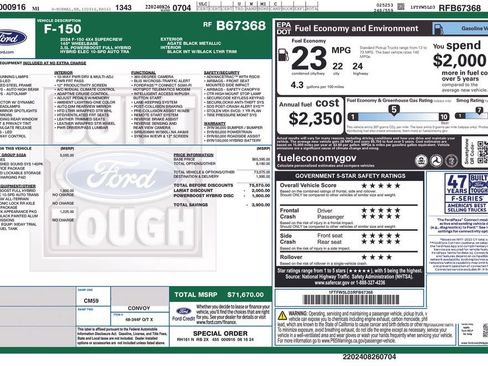 Used 2024 Ford F150 Lariat w/ Equipment Group 502A High AWD/4WD image 26