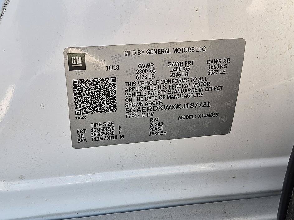 Certified 2019 Buick Enclave Avenir w/ Avenir Technology Package FWD image 40
