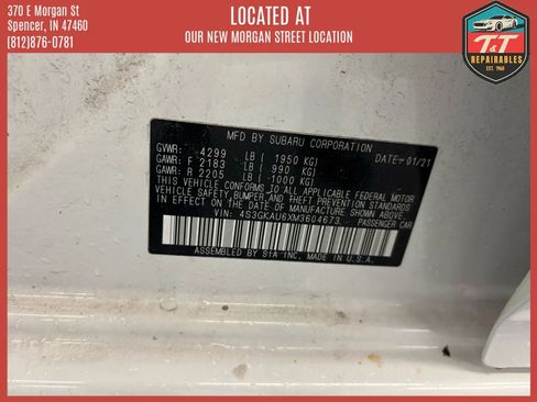 Used 2021 Subaru Impreza 2.0i Limited image 50