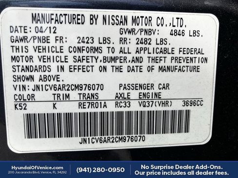 Used 2012 INFINITI G37 x Sedan w/ Premium Pkg AWD/4WD image 16