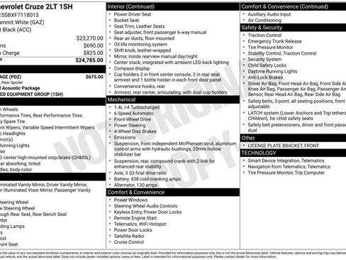 Used 2015 Chevrolet Cruze LT w/ RS Package image 3