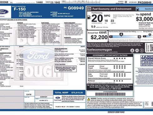 Used 2023 Ford F150 Lariat w/ Trailer Tow Package AWD/4WD image 30