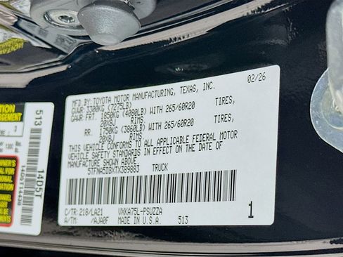 Certified 2026 Toyota Tundra Platinum AWD/4WD image 33