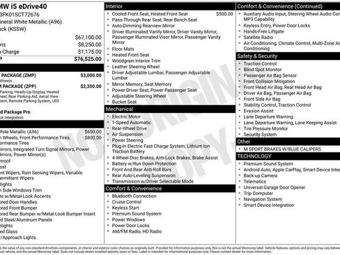 Used 2025 BMW i5 eDrive40i w/ M Sport Package image 11