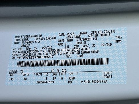 Certified 2022 Ford F150 Lariat AWD/4WD image 21