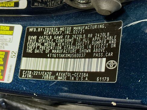 Used 2021 Toyota Camry SE FWD image 39