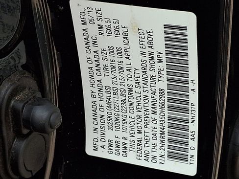 Used 2013 Honda CR-V LX image 26