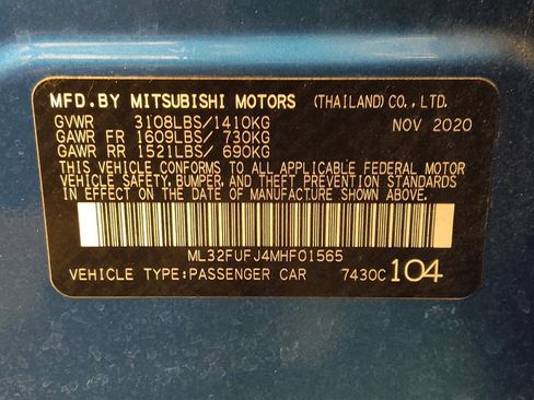 Used 2021 Mitsubishi Mirage G4 ES FWD image 33