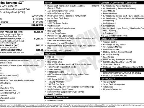 Used 2017 Dodge Durango SXT w/ Quick Order Package 23B image 6