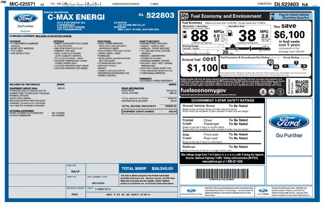 Used 2013 Ford C-MAX Energi SEL FWD image 19